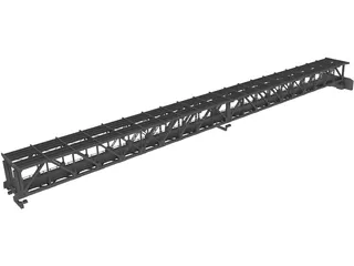 Steel Truss Bridge (1908) 3D Model preview