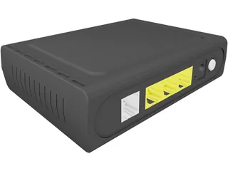 D-Link ADSL Router 3D Model preview