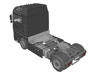 MAN TGX Truck 3D Model preview