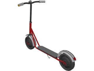 Central Scooter 3D Model preview