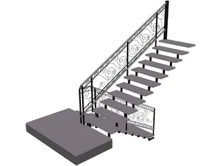 Stair 3D Model preview