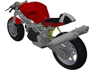 Ducati Monster 3D Model preview