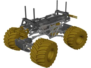 Tamiya TXT-1 RC 1/10 Monster Truck 3D Model preview