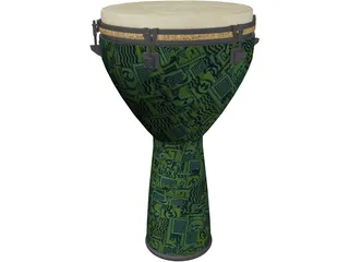 Djembe Remo 3D Model preview