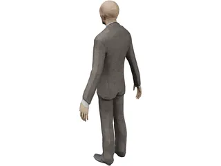 Slenderman Creature 3D Model preview