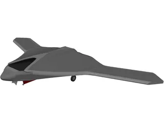 X-47B Unmanned Drone 3D Model preview