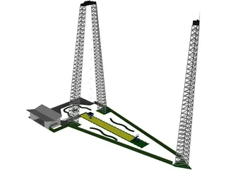 Sky Coaster 3D Model preview