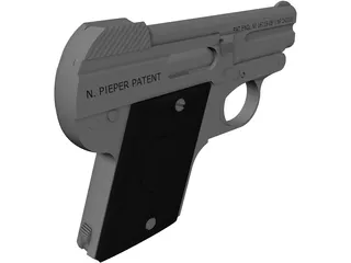 Steyr Pistol 1909 3D Model preview