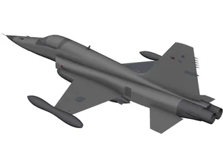 Northrop F-5E Tiger 2 3D Model preview