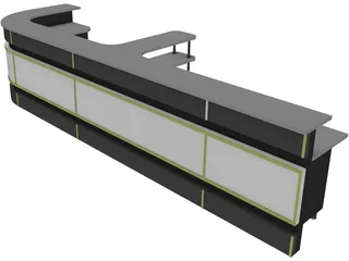 Table Reception 3D Model preview