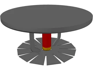 Fire Sprinkler 3D Model preview