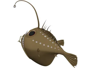 Angler Fish Angus 3D Model preview