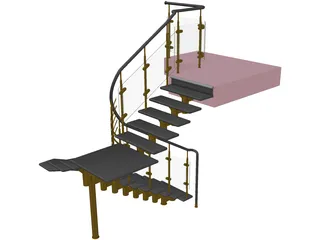 Stairs 3D Model preview