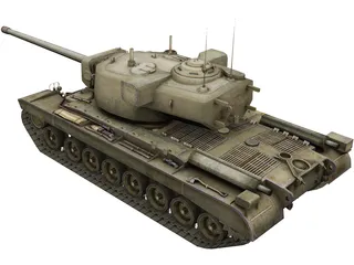 US T29 Tank 3D Model preview
