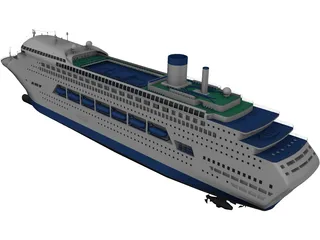 Cruise Ship 3D Model preview