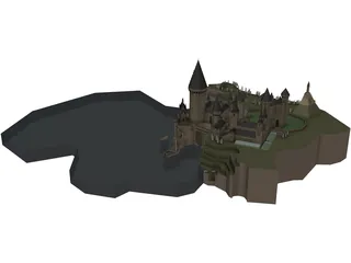Hogwarts School of Witchcraft and Wizardry 3D Model preview