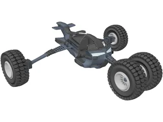 Future Buggy Vehicle 3D Model preview