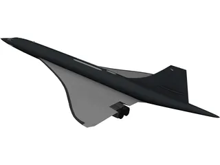Concorde 3D Model preview