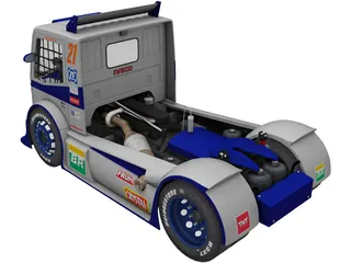 Iveco Stralis Dakarmotors 3D Model preview