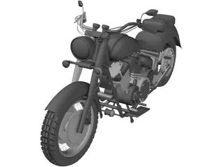 Yamaha XV1600A 3D Model preview