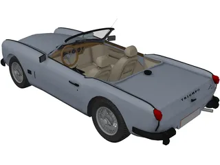 Triumph Spitfire Mk2 (1965) 3D Model preview