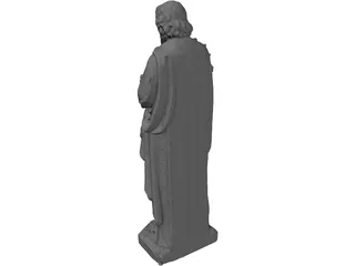 St. Joseph Statue 3D Model preview