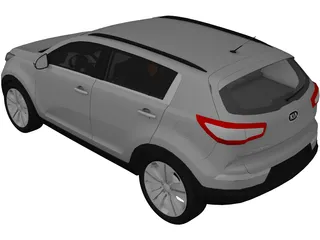 Kia Sportage (2012) 3D Model preview
