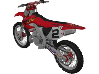 Honda CR 250 3D Model preview
