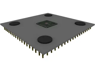 AMD Athlon XP 2100+ Processor 3D Model preview