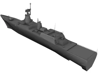 Steregushchiy Battle Ship 3D Model preview