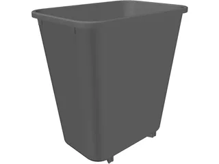 Trash Can 3D Model preview