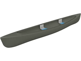Canoe 3D Model preview