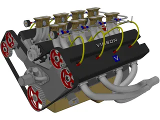 Vinson Engine 3D Model preview