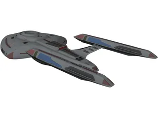 Nova Class Star Ship 3D Model preview