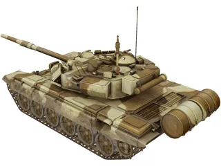 T-90A Tank 3D Model preview