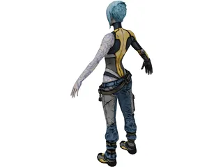 Maya from Borderlands 2 3D Model preview