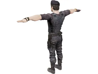 Sylvester Stallone 3D Model preview