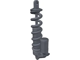 Cane Creek Double Barrel shock 3D Model preview