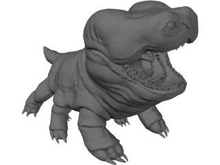 Woola Monster Creature 3D Model preview