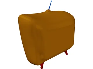 Cartoon TV 3D Model preview