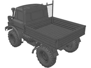 Mercedes-Benz Unimog 406 (1967) 3D Model preview