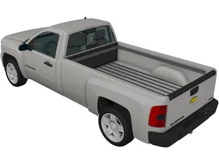 Chevrolet Silverado 2500HD Regular Cab LTZ (2009) 3D Model preview
