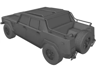 Lamborghini LM002 3D Model preview