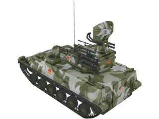 PGZ-95 AA Iron Dove Modern Chinese 3D Model preview