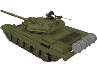T-72 Tank 3D Model preview