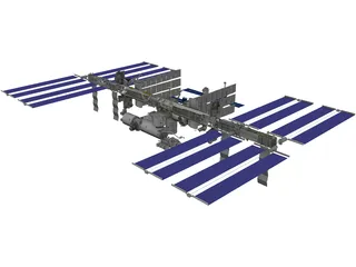 International Space Station (2011) 3D Model preview