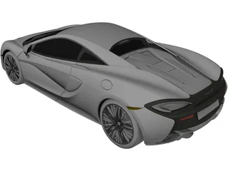 McLaren 570S 3D Model preview