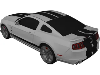 Ford Mustang Shelby GT500 3D Model preview