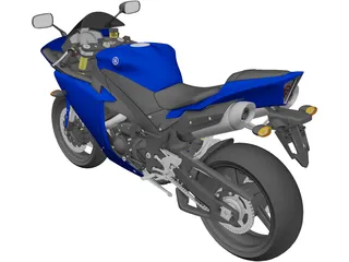 Yamaha R1 (2010) 3D Model preview