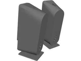 Creative Gigaworks T40 Speakers 3D Model preview